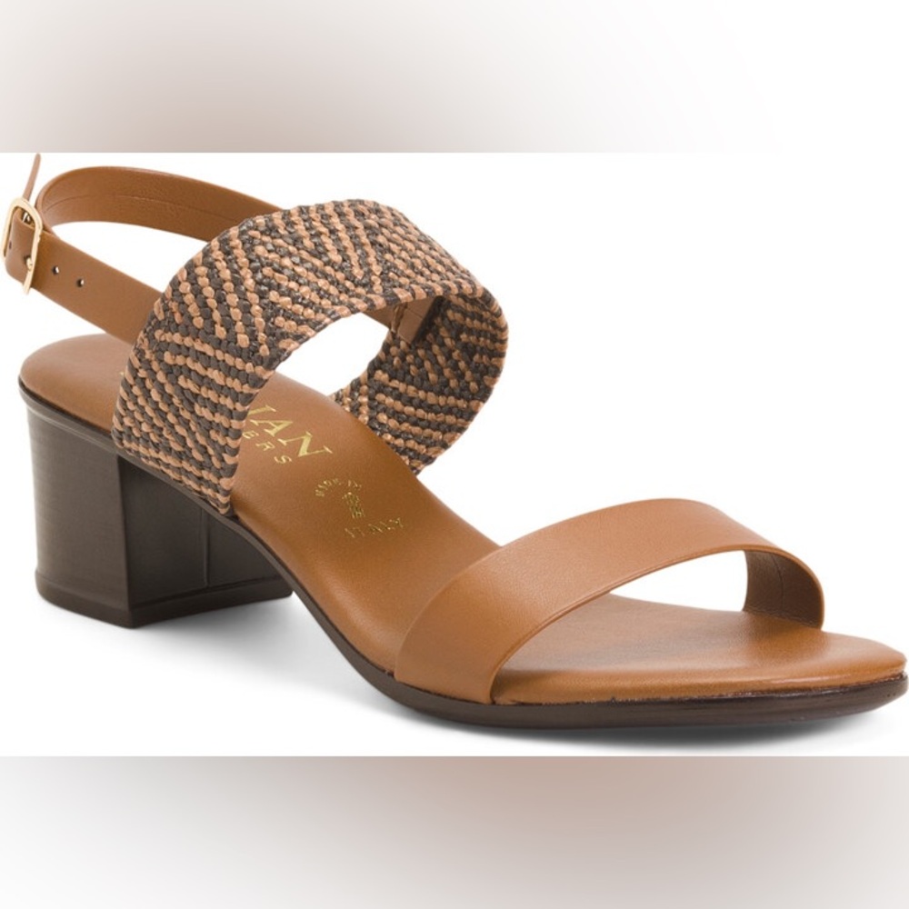 Italian Shoemakers Brown Strappy Heel